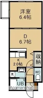 ノースコート深堀Ⅱ【4階】の間取り